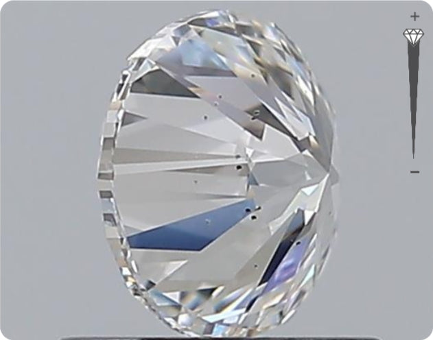 Diamant GIA naturel de 0,92 ct | Couleur F | Pureté VVS2 | Taille ronde | TB EX TB #D10074