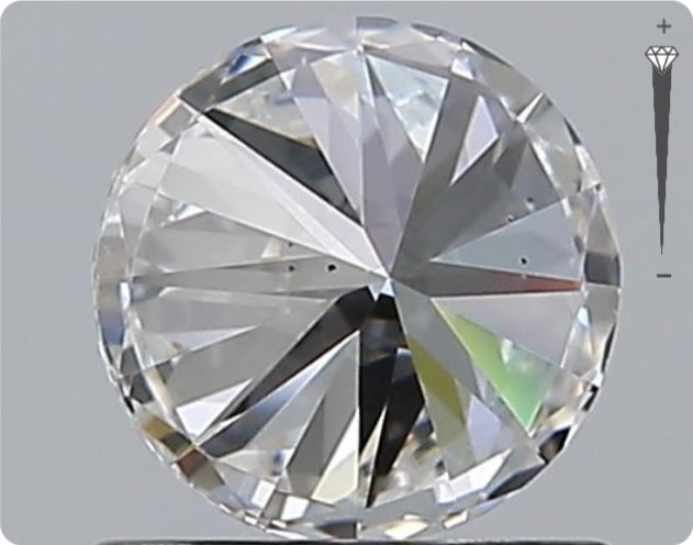 Diamant GIA naturel de 0,92 ct | Couleur F | Pureté VVS2 | Taille ronde | TB EX TB #D10074