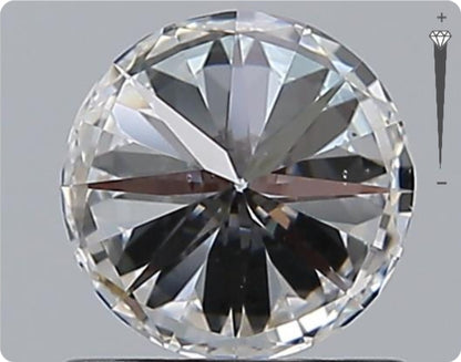 Diamant GIA naturel de 0,92 ct | Couleur F | Pureté VVS2 | Taille ronde | TB EX TB #D10074