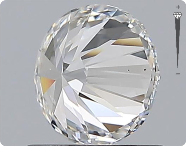 Diamant GIA naturel de 0,92 ct | Couleur F | Pureté VVS2 | Taille ronde | TB EX TB #D10074