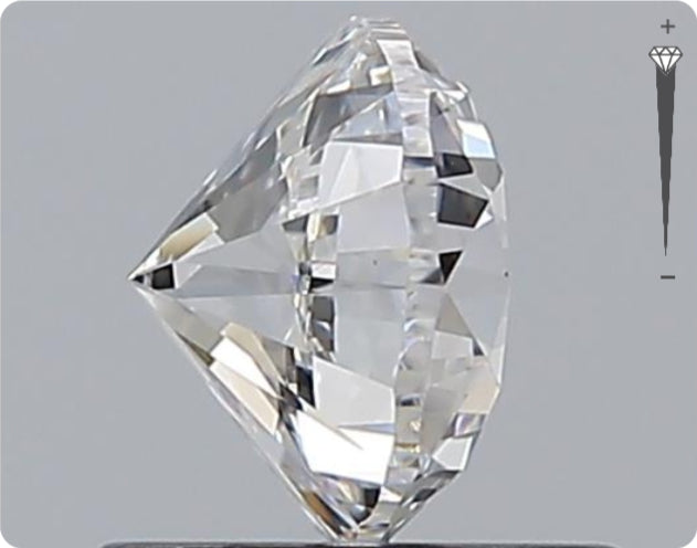 Diamant GIA naturel de 0,92 ct | Couleur F | Pureté VVS2 | Taille ronde | TB EX TB #D10074
