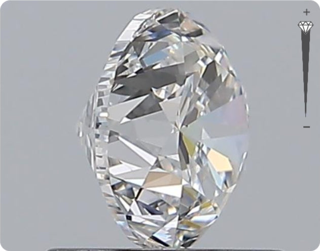 Diamant GIA naturel de 0,92 ct | Couleur F | Pureté VVS2 | Taille ronde | TB EX TB #D10074
