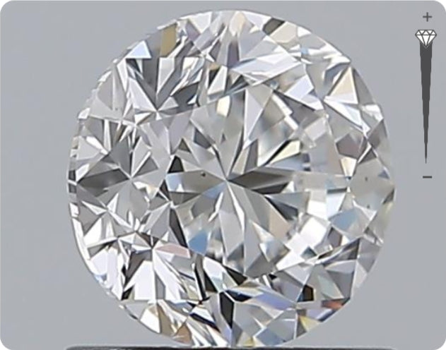 Diamant GIA naturel de 0,92 ct | Couleur F | Pureté VVS2 | Taille ronde | TB EX TB #D10074