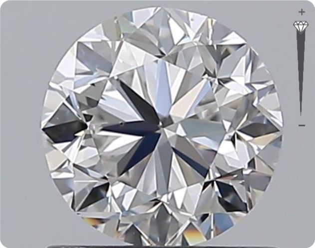 Diamant GIA naturel de 0,92 ct | Couleur F | Pureté VVS2 | Taille ronde | TB EX TB #D10074