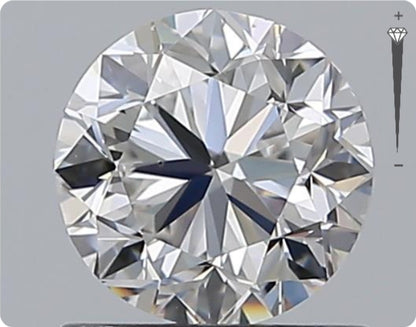 Diamant GIA naturel de 0,92 ct | Couleur F | Pureté VVS2 | Taille ronde | TB EX TB #D10074