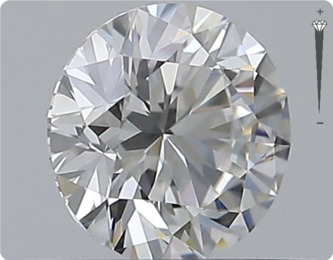 Natural 0.76ct GIA Diamond | Color D | Clarity VVS1 | Round Brilliant Cut | EX EX EX #D10076