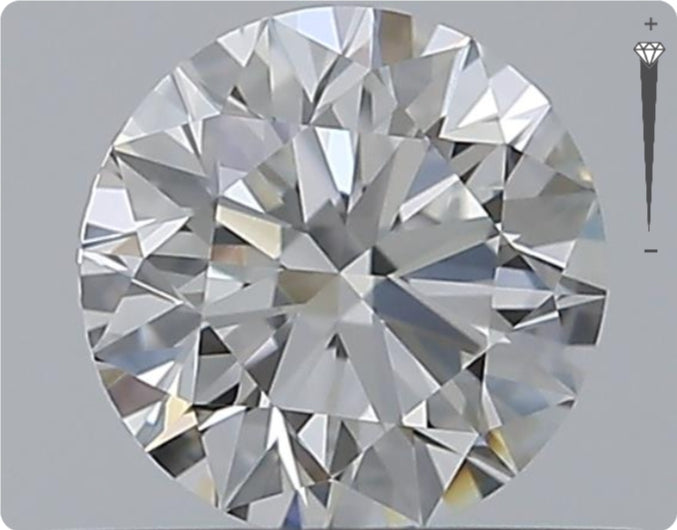 Natural 0.76ct GIA Diamond | Color D | Clarity VVS1 | Round Brilliant Cut | EX EX EX #D10076