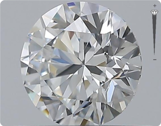 Natural 0.76ct GIA Diamond | Color D | Clarity VVS1 | Round Brilliant Cut | EX EX EX #D10076