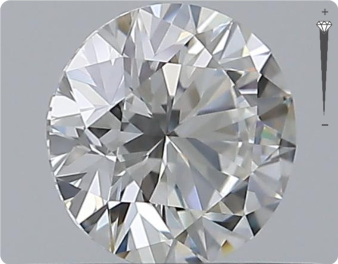 Natural 0.76ct GIA Diamond | Color D | Clarity VVS1 | Round Brilliant Cut | EX EX EX #D10076