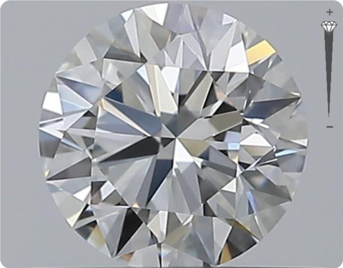 Natural 0.76ct GIA Diamond | Color D | Clarity VVS1 | Round Brilliant Cut | EX EX EX #D10076
