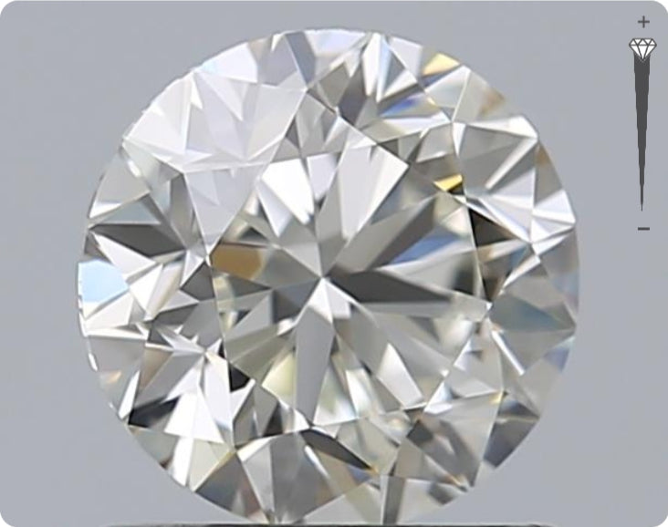 Natural 0.90ct GIA Diamond | Color D | Clarity VVS1 | Round Cut | EX EX EX #D10080