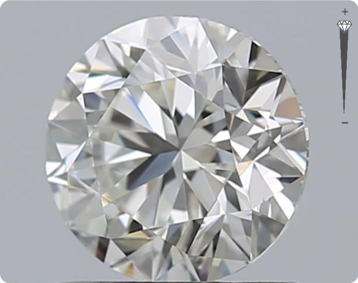 Natural 0.90ct GIA Diamond | Color D | Clarity VVS1 | Round Cut | EX EX EX #D10080