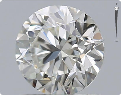 Natural 0.90ct GIA Diamond | Color D | Clarity VVS1 | Round Cut | EX EX EX #D10080