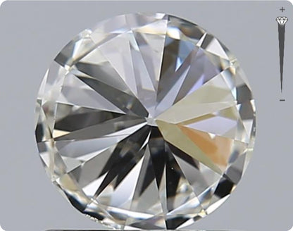 Natural 0.90ct GIA Diamond | Color D | Clarity VVS1 | Round Cut | EX EX EX #D10080