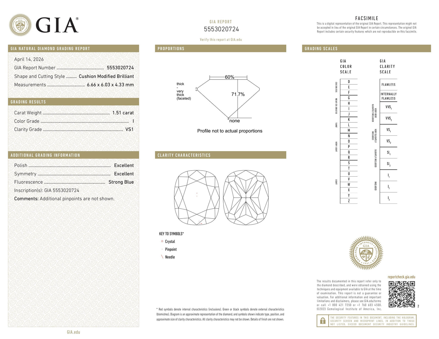 Diamant naturel GIA 1,51 ct | Couleur H | Pureté SI1 | Ovale | GD EX EX #D10086