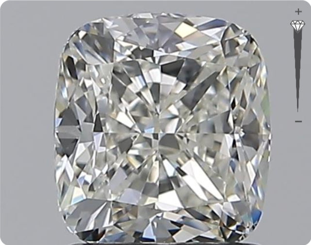 Diamant naturel GIA 1,51 ct | Couleur H | Pureté SI1 | Ovale | GD EX EX #D10086