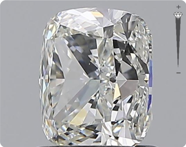 Diamant naturel GIA 1,51 ct | Couleur H | Pureté SI1 | Ovale | GD EX EX #D10086