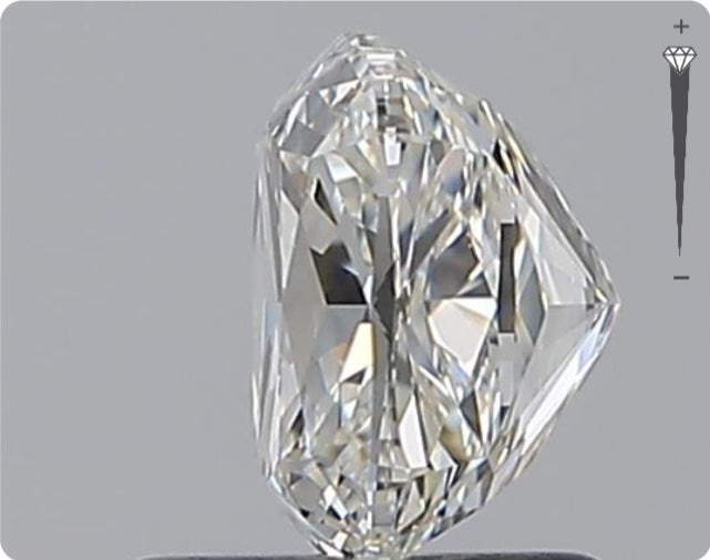 Diamant naturel GIA 1,51 ct | Couleur H | Pureté SI1 | Ovale | GD EX EX #D10086