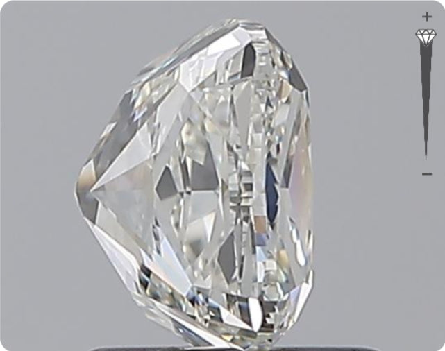 Diamant naturel GIA 1,51 ct | Couleur H | Pureté SI1 | Ovale | GD EX EX #D10086