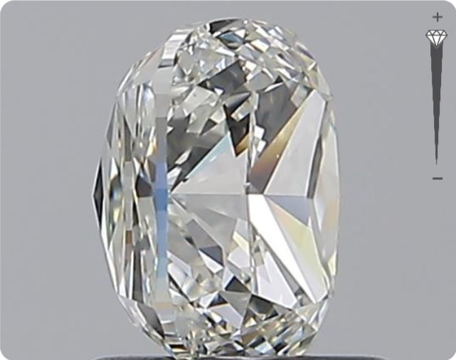 Diamant naturel GIA 1,51 ct | Couleur H | Pureté SI1 | Ovale | GD EX EX #D10086