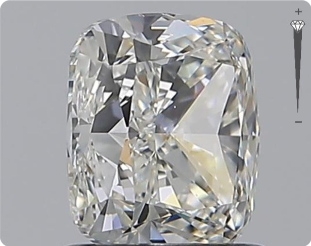 Diamant naturel GIA 1,51 ct | Couleur H | Pureté SI1 | Ovale | GD EX EX #D10086