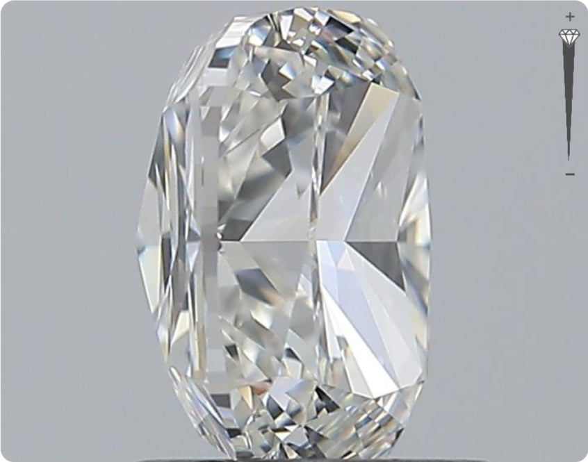 Diamant naturel GIA 1,01 ct | Couleur D | Pureté VS1 | Ovale | EX EX VG #D10088