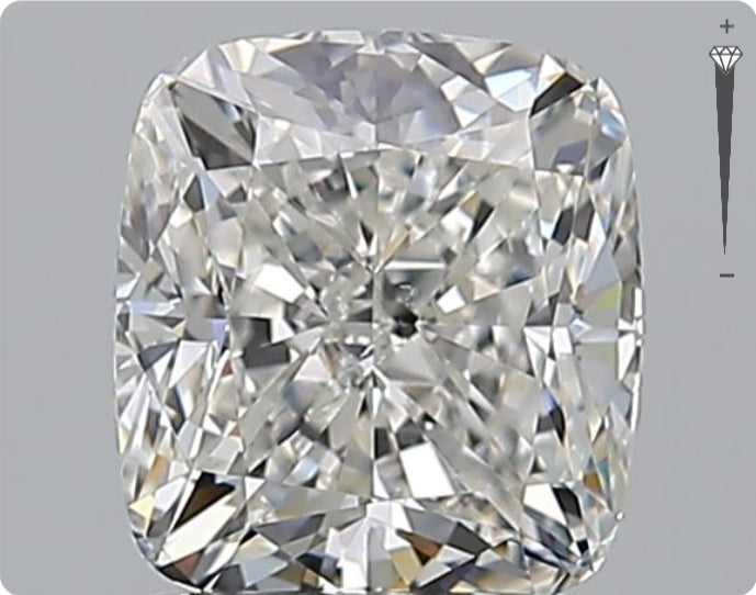 Diamant naturel GIA 1.71ct | Couleur F | Pureté VS1 | Ovale | EX EX EX #D10102