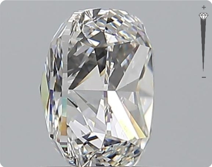 Diamant naturel GIA 1.71ct | Couleur F | Pureté VS1 | Ovale | EX EX EX #D10102