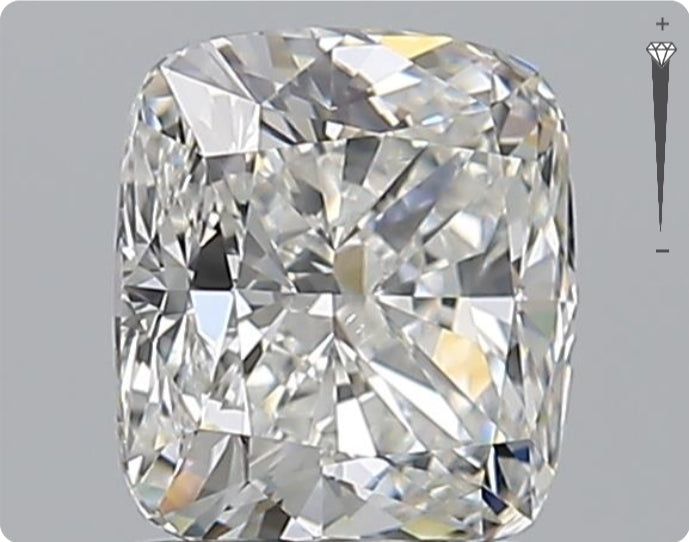 Diamant naturel GIA 1.71ct | Couleur F | Pureté VS1 | Ovale | EX EX EX #D10102