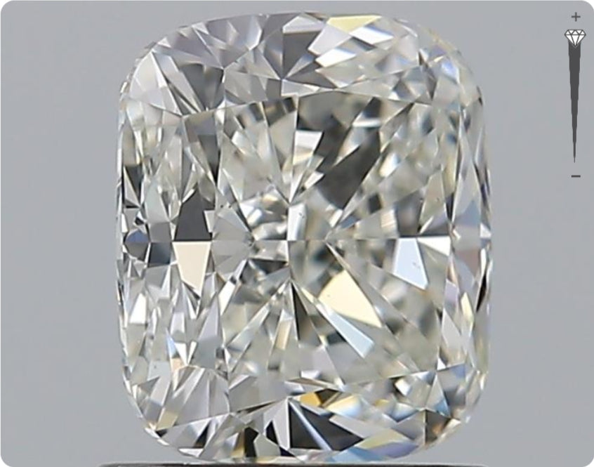 Diamant naturel GIA 1,70 ct | Couleur F | Pureté VVS2 | Ovale | TB EX EX #D10121