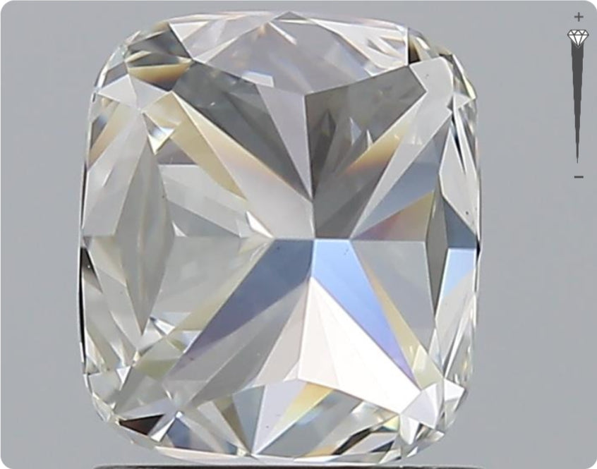 Diamant naturel GIA 1,70 ct | Couleur F | Pureté VVS2 | Ovale | TB EX EX #D10121