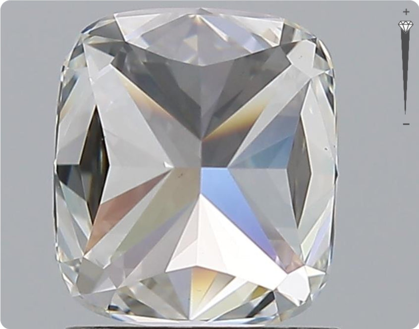 Diamant naturel GIA 1,70 ct | Couleur F | Pureté VVS2 | Ovale | TB EX EX #D10121