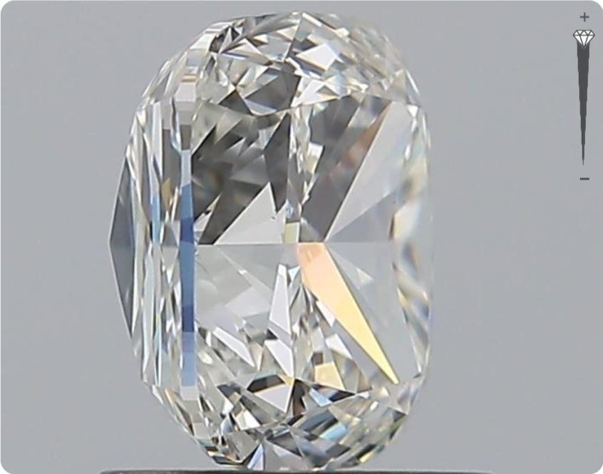 Diamant naturel GIA 1,70 ct | Couleur F | Pureté VVS2 | Ovale | TB EX EX #D10121