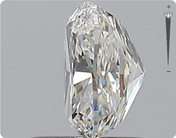 Diamant naturel GIA 1,32 ct | Couleur F | Pureté SI1 | Ovale | TB EX EX #D10126