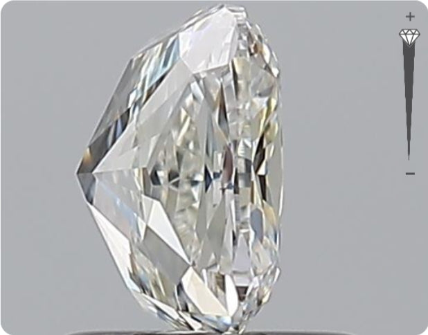 Diamant naturel GIA 1,32 ct | Couleur F | Pureté SI1 | Ovale | TB EX EX #D10126