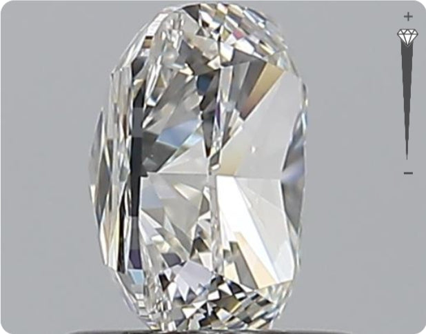 Diamant naturel GIA 1,32 ct | Couleur F | Pureté SI1 | Ovale | TB EX EX #D10126