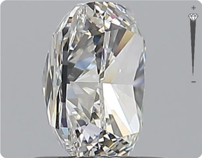 Diamant naturel GIA 1,32 ct | Couleur F | Pureté SI1 | Ovale | TB EX EX #D10126