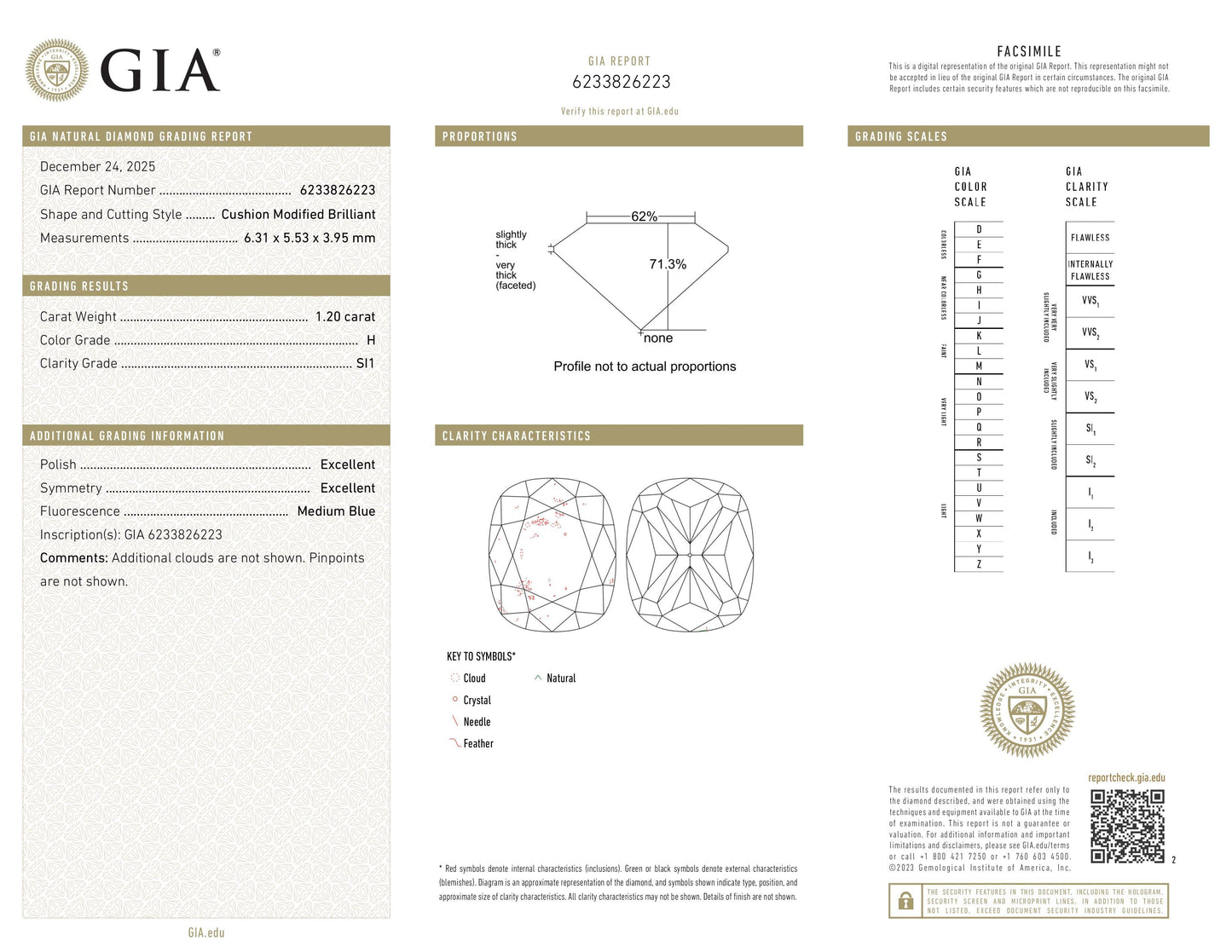 Diamant naturel 1,02 ct GIA | Couleur I | Pureté SI1 | Ovale | TB EX TB #D10141