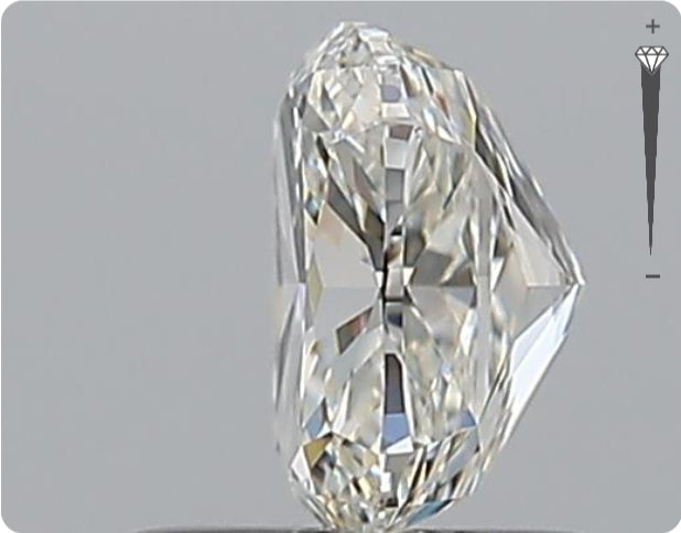 Natural 0.91ct GIA Diamond | Color I | Clarity IF | Oval | EX EX EX #D10147