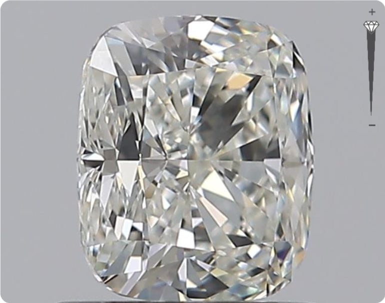 Diamant naturel GIA 0,82 ct | Couleur I | Pureté IF | Ovale | EX EX VG #D10156
