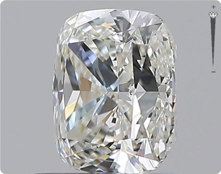 Diamant naturel GIA 0,82 ct | Couleur I | Pureté IF | Ovale | EX EX VG #D10156