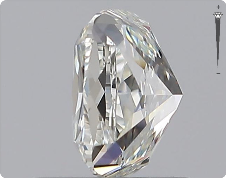 Diamant naturel GIA 0,82 ct | Couleur I | Pureté IF | Ovale | EX EX VG #D10156