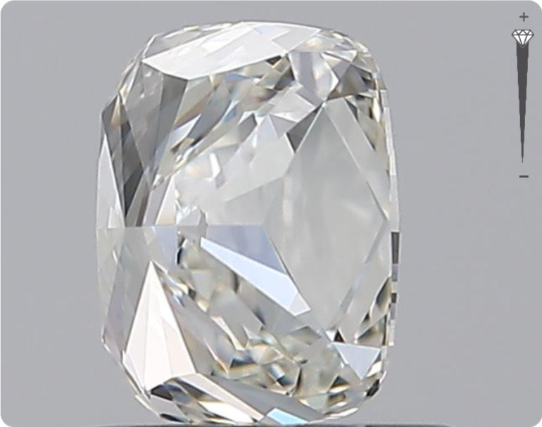 Diamant naturel GIA 0,82 ct | Couleur I | Pureté IF | Ovale | EX EX VG #D10156