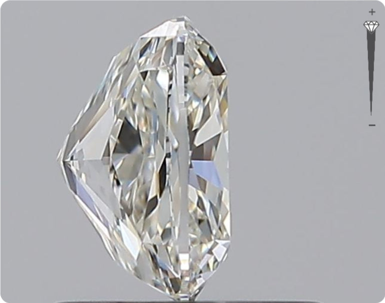Diamant naturel GIA 0,82 ct | Couleur I | Pureté IF | Ovale | EX EX VG #D10156