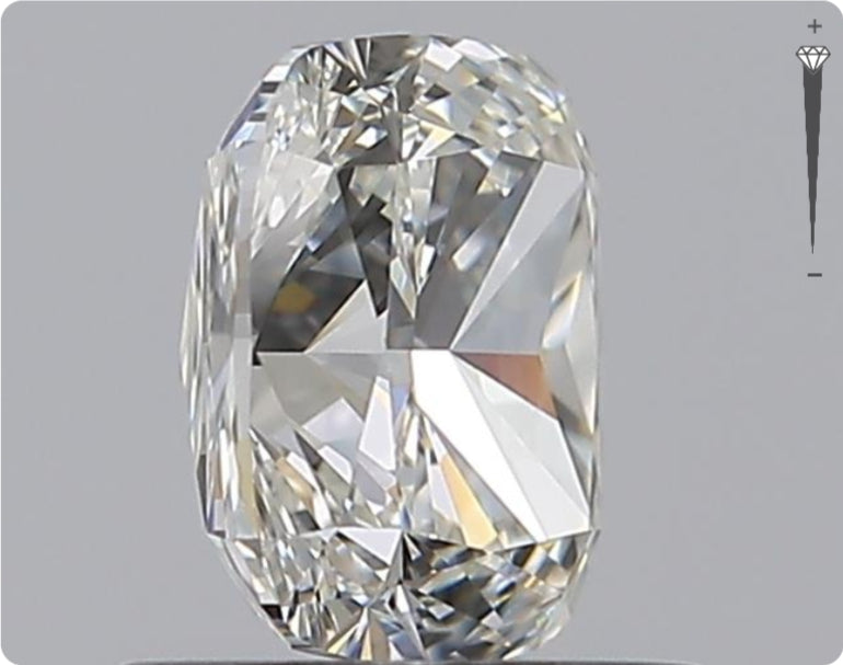 Diamant naturel GIA 0,82 ct | Couleur I | Pureté IF | Ovale | EX EX VG #D10156