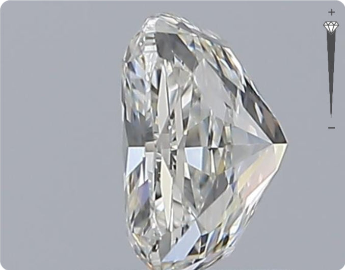 Diamant naturel GIA de 1,04 ct | Couleur H | Pureté VVS2 | Ovale | EX EX EX #D10159