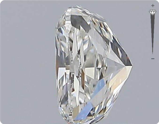Diamant naturel GIA de 1,04 ct | Couleur H | Pureté VVS2 | Ovale | EX EX EX #D10159