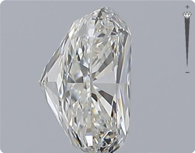 Diamant naturel GIA de 1,04 ct | Couleur H | Pureté VVS2 | Ovale | EX EX EX #D10159