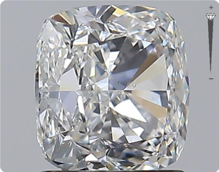 Diamant naturel GIA 2,01 ct | Couleur G | Pureté VS2 | Ovale | GD EX EX #D10160