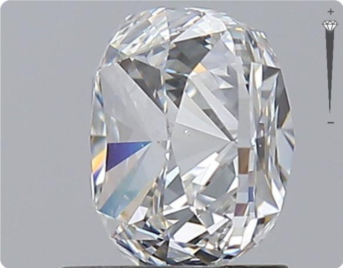 Diamant naturel GIA 2,01 ct | Couleur G | Pureté VS2 | Ovale | GD EX EX #D10160
